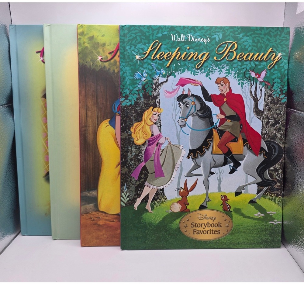 Disney Storybook Favorites Hardcover Book Set Sleeping Beauty Snow White Bambi